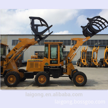 wheel loader zl 12 with log grapple /forklift /forks